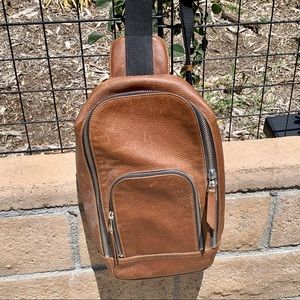 Fossil Leather Shoulder Messenger Bag
